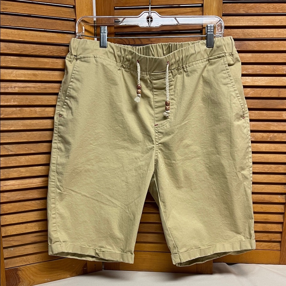 Classic Tan Flat Front Men's Shorts